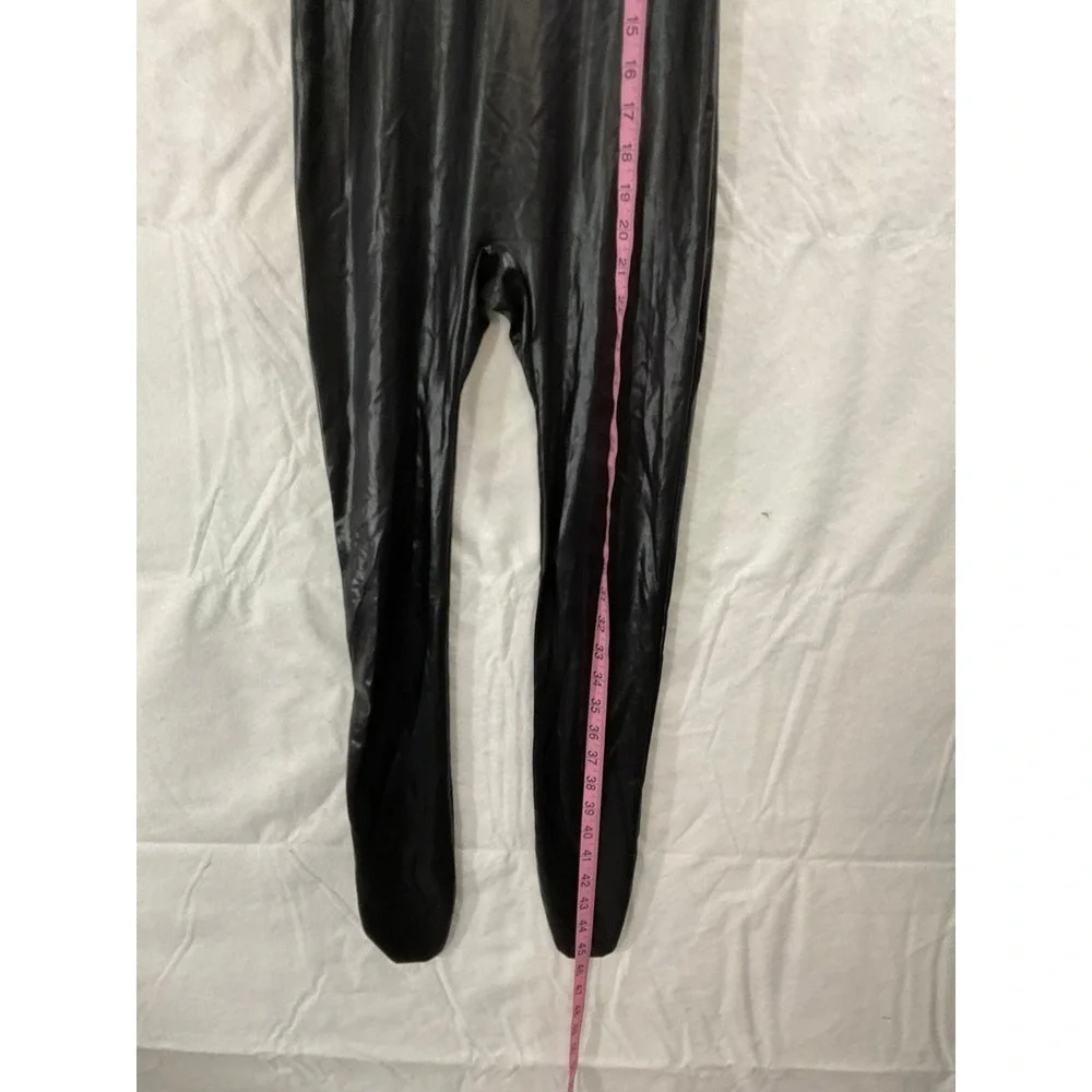 Wolf Unitard Bodysuit Youth Small Black Metallic Shiny Footed Dance Cosplay NWT